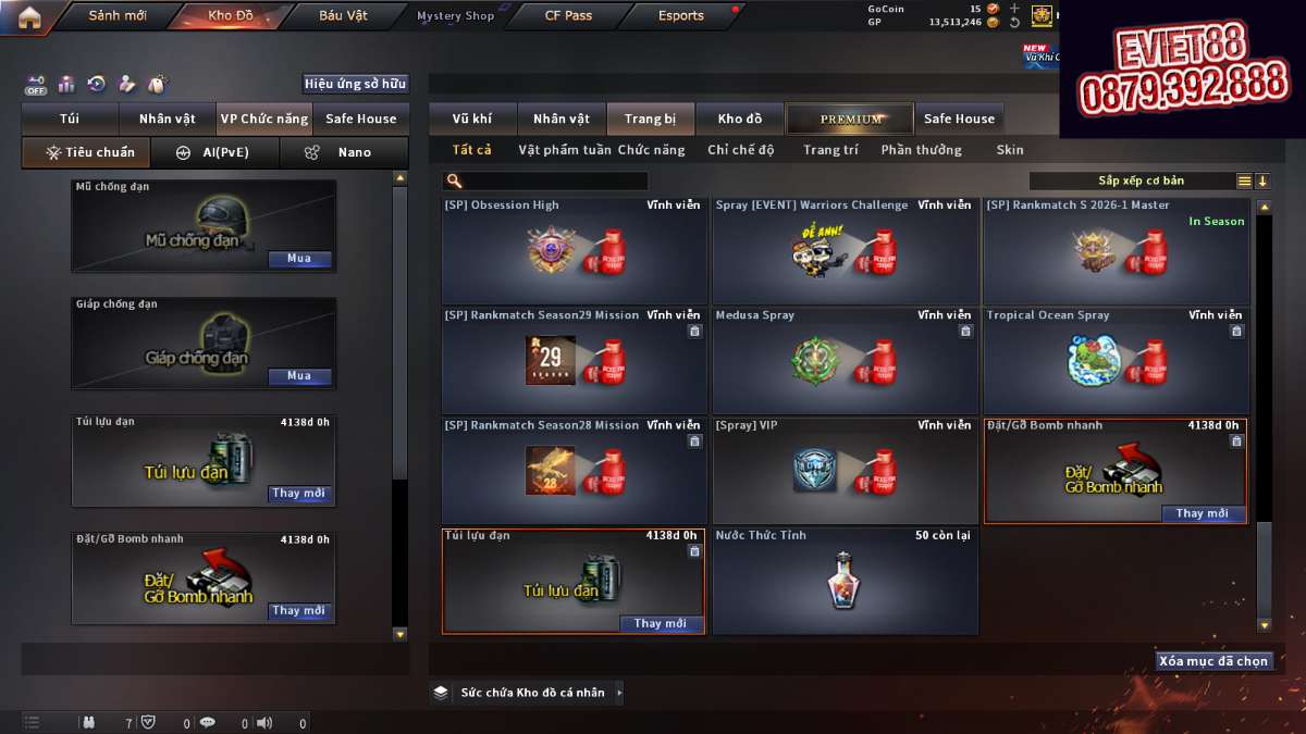 shop acc cf uy tin gia re